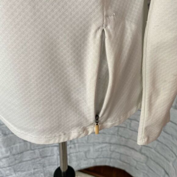 Under Armour Women M Heatgear 1/4 Zip Textured Mock Neck Longsleeve Pullover Top - Picture 10 of 15